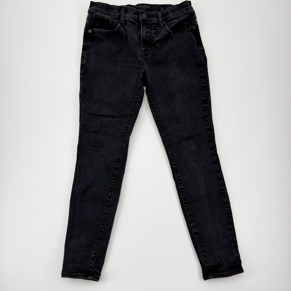 Lucky Brand Ava Mid‎ Rise Skinny Ankle Jeans Womens 6/28 Black 7WP10759